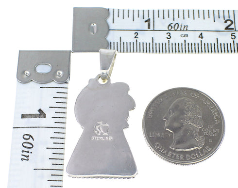 Southwestern Turquoise Sterling Silver Pendant YX77331