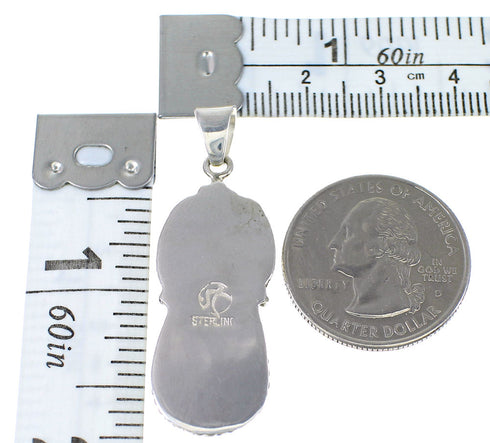 Southwest Turquoise And Sterling Silver Pendant YX77354