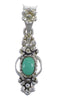 Turquoise Silver Flower Pendant YX77375