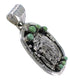 Sterling Silver Turquoise Eagle Pendant YX77392