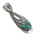 Turquoise Sterling Silver Slide Pendant YX77408