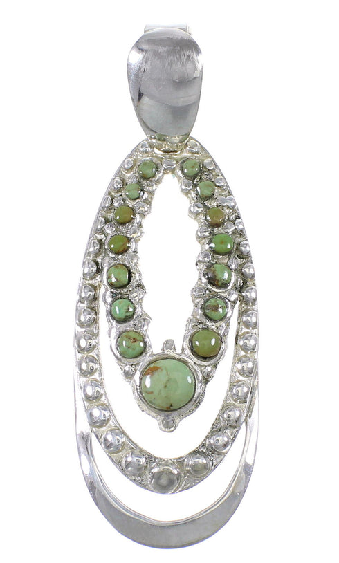 Sterling Silver Turquoise Slide Pendant YX77430