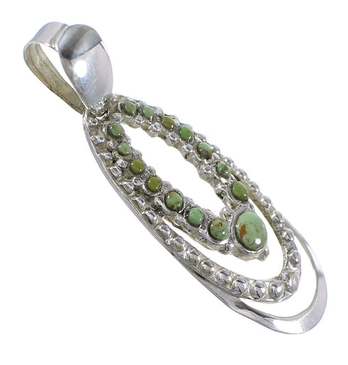 Sterling Silver Turquoise Slide Pendant YX77430