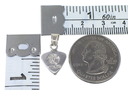 Jet Mother Of Pearl Sterling Silver Slide Pendant YX76748