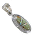 Turquoise Opal And Genuine Sterling Silver Pendant YX75989
