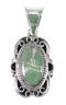 Opal Turquoise Silver Southwest Pendant YX76009