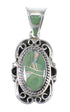 Opal Turquoise Silver Southwest Pendant YX76009