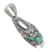 Southwestern Opal Turquoise Silver Pendant YX76144