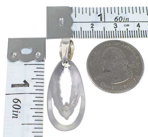 Southwestern Opal Turquoise Genuine Sterling Silver Pendant YX76157