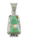 Silver Turquoise And Opal Pendant YX77588