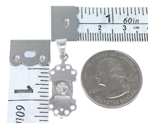 Southwest Sterling Silver Opal And Turquoise Pendant YX77620