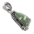 Turquoise And Opal Silver Flower Pendant YX77633