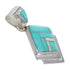 Opal And Turquoise Silver Southwestern Pendant YX77646