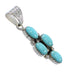 Silver And Turquoise Southwest Pendant AX77014