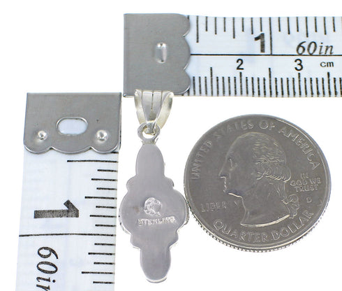 Silver And Turquoise Southwest Pendant AX77014