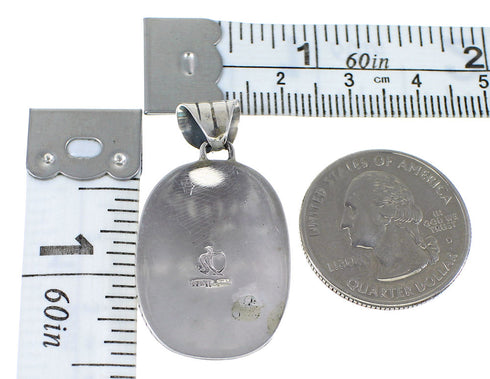 Southwest Silver And Turquoise Eagle Pendant AX77024