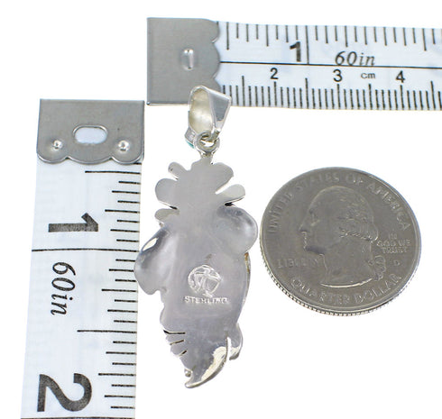 Turquoise Sterling Silver Southwest Flower Pendant AX77032