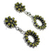 Southwest Turquoise Needlepoint And Sterling Silver Post Dangle Earrings QX76640