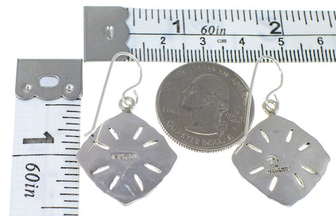 Multicolor Southwestern Authentic Sterling Silver Hook Dangle Earrings QX76663