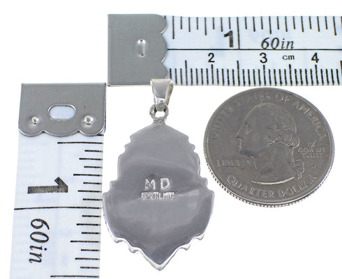 Silver Multicolor Southwestern Pendant YX77651