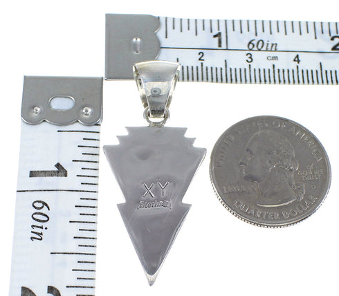 Sterling Silver And Multicolor Southwestern Pendant YX77659