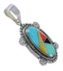 Southwest Sterling Silver Multicolor Pendant YX77703