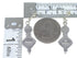 Turquoise And Opal Inlay Silver Post Dangle Earrings AX76910