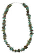 Turquoise Sterling Silver Navajo Indian Bead Necklace YX76741
