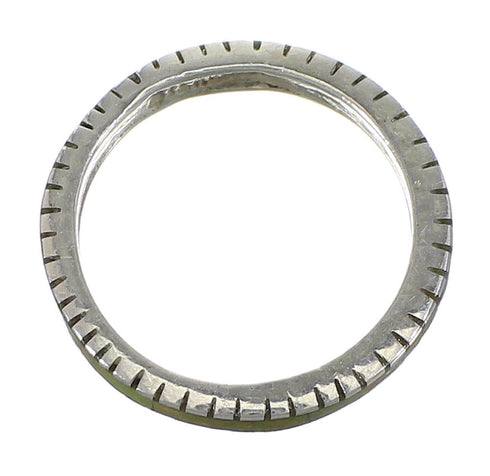 Southwestern Silver And Turquoise Ring Size 4-3/4 YX77052