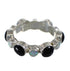 Jet Opal Silver Southwestern Ring Size 5-1/2 YX77055