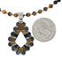 Southwest Multicolor Silver Pendant And Bead Necklace Set WX77678
