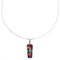 Southwest Multicolor Inlay Sterling Silver Pendant 16" Box Chain Necklace WX78182