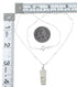 Southwest Multicolor Inlay Sterling Silver Pendant 16" Box Chain Necklace WX78182