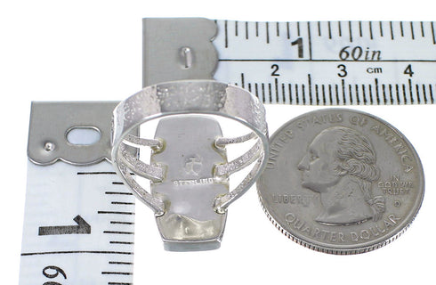 Multicolor Silver Southwest Ring Size 7-1/2 QX78408