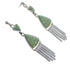 Turquoise And Sterling Silver Southwest Post Dangle Earrings WX81841