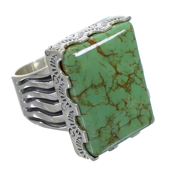 Sterling Silver Turquoise Southwest Ring Size 8-1/4 QX85530