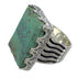 Southwestern Turquoise Silver Ring Size 6-1/2 QX85538