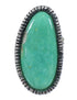 Silver Southwest Turquoise Jewelry Ring Size 4-3/4 QX85546