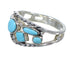 Southwestern Sterling Silver Turquoise Ring Size 6-1/2 AX84660