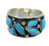 Turquoise Authentic Sterling Silver Southwest Jewelry Ring Size 5-3/4 AX84681