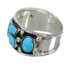 Turquoise Sterling Silver Jewelry Ring Size 4-1/2 AX84675