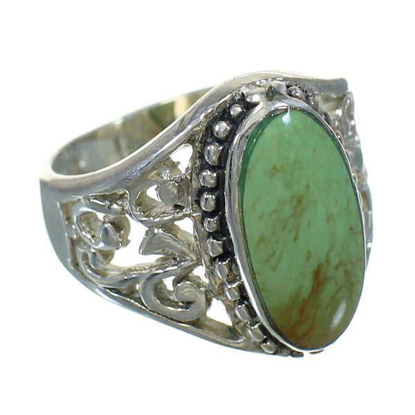 Genuine Sterling Silver Turquoise Southwest Ring Size 6-1/4 YX83876