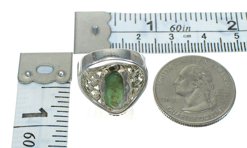 Sterling Silver Turquoise Southwestern Ring Size 5-3/4 YX83874