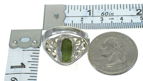 Silver And Turquoise Southwestern Ring Size 4-3/4 YX83888