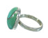 Turquoise Inlay Authentic Sterling Silver Ring Size 4-3/4 AX86282