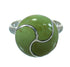 Genuine Sterling Silver Turquoise Ring Size 6 AX86290
