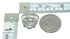 Southwestern Turquoise Inlay Sterling Silver Seashell Ring Size 6-1/2 AX86428