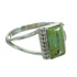 Authentic Sterling Silver Turquoise Inlay Jewelry Ring Size 5-1/4 AX86475