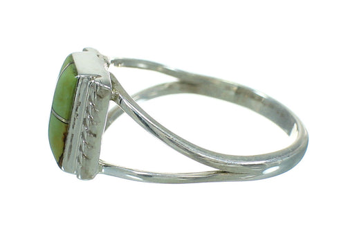 Authentic Sterling Silver Turquoise Southwest Jewelry Ring Size 6-1/4 AX86479