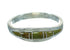 Silver Turquoise Inlay Ring Size 5-3/4 AX86544